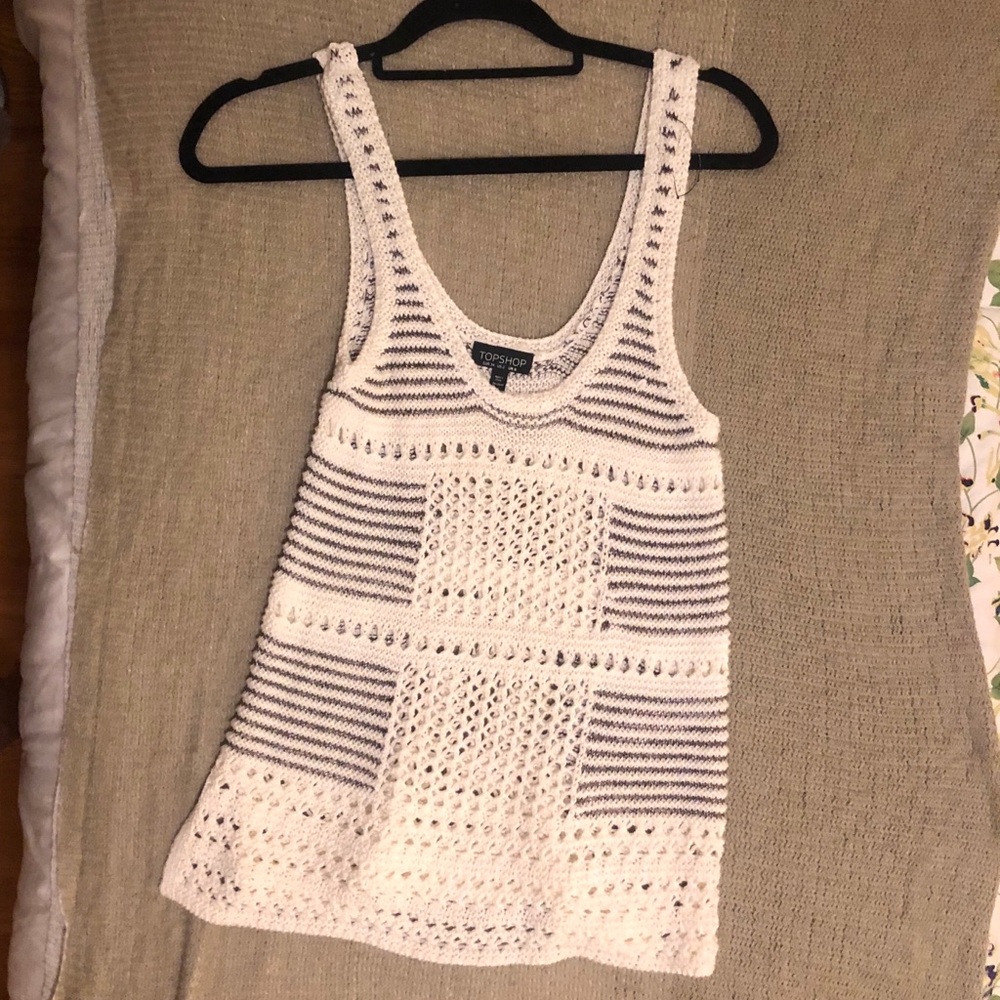 TOPSHOP knit sweater tank XS/S